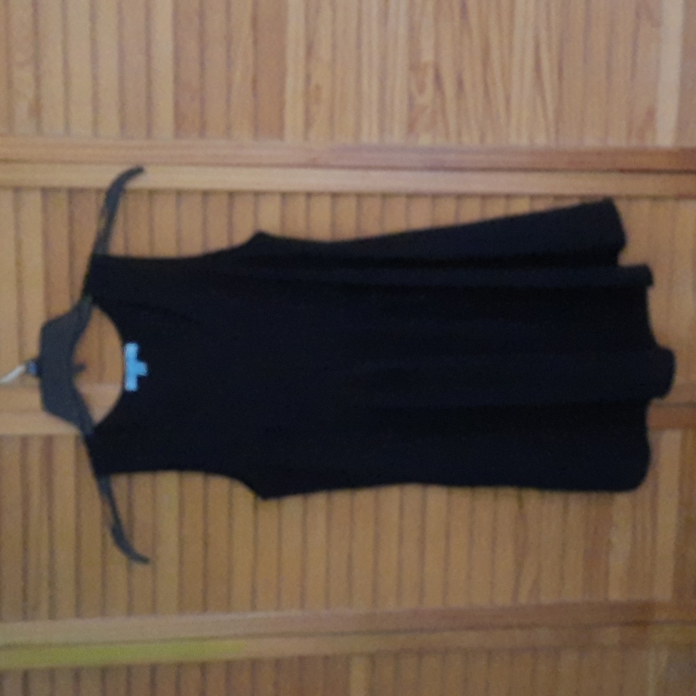 She + Sky Sleeveless Pleated U Neckline Tunic Size Small